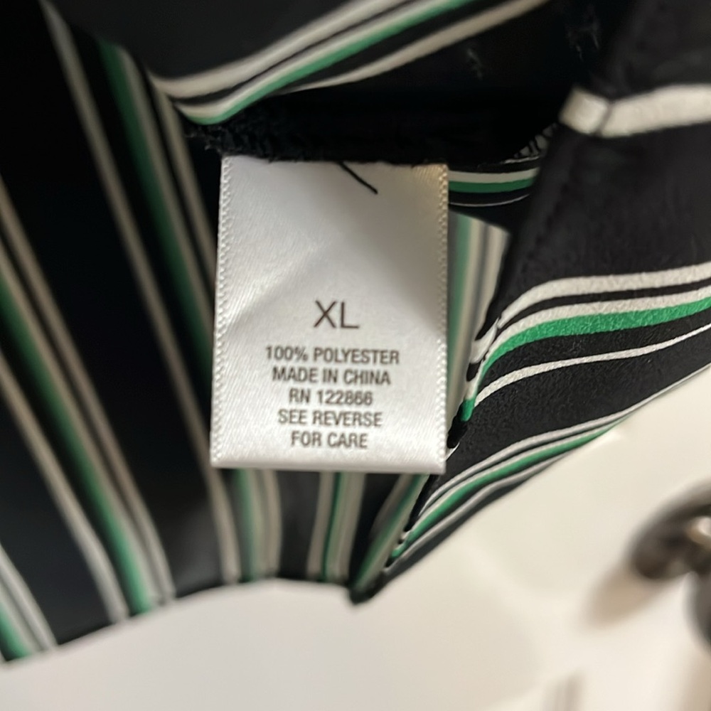 Roz & Ali black and green striped top - Picture 5 of 5